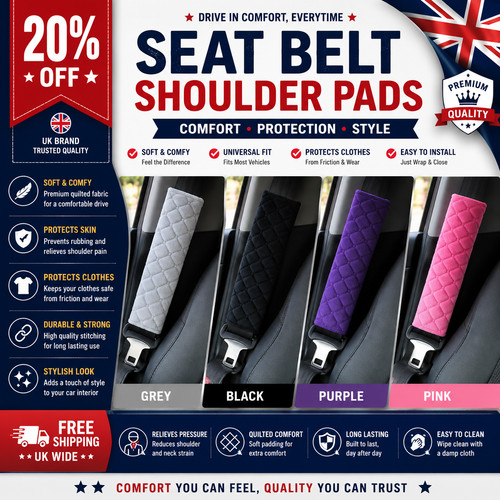 Car seat belt cushion pads - seat,