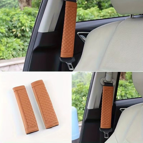 Leather car seat belt - car, shoulder