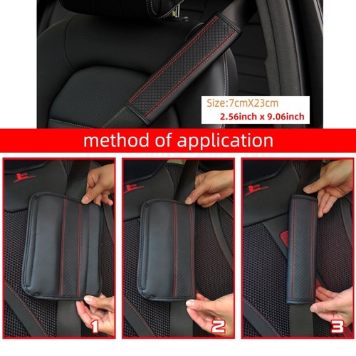 Car seat belt pads leather - belt, pu