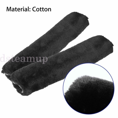Soft fluffy black seat - soft,